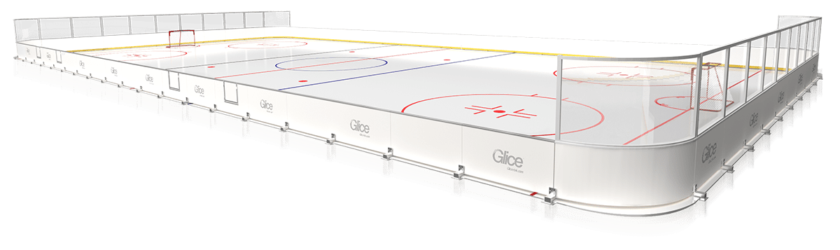 Graphic of Glice synthetic ice hockey rink