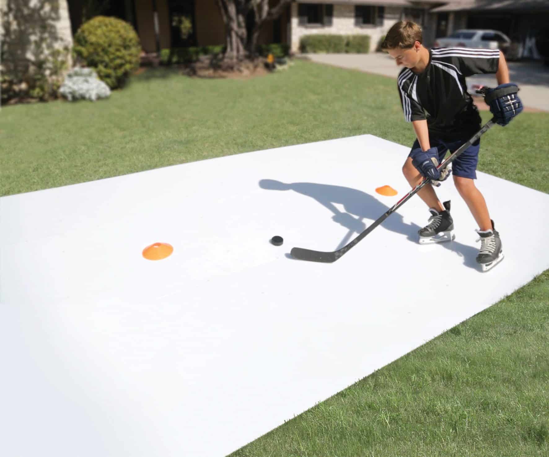 All-weather backyard synthetic Glice rink