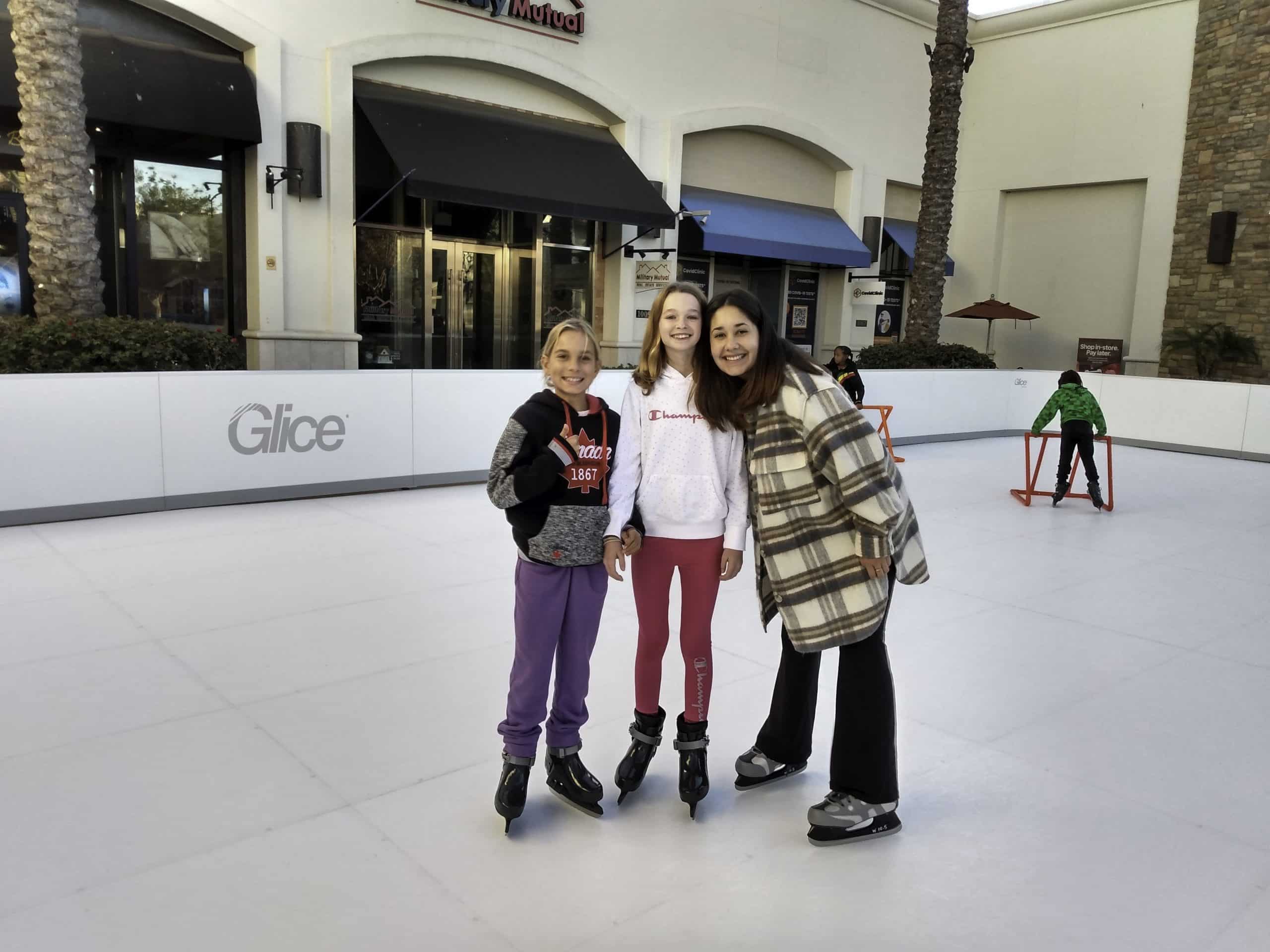 Ice skating in California Thanks to Synthetic Ice