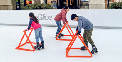 Ice skating in California Thanks to Synthetic Ice