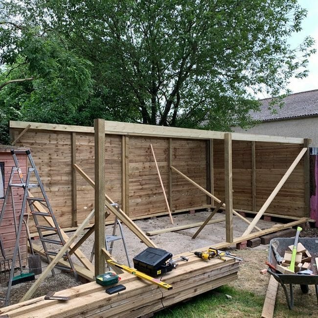 Building the synthetic ice rink