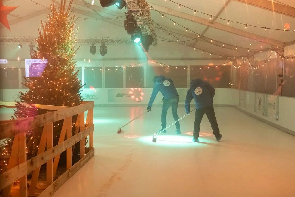 Ice rink maintenance in practice