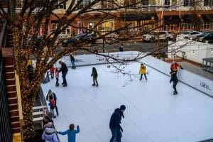 Eisbahn zu Weihnachten